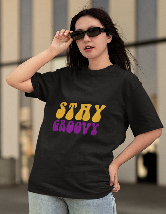 Stay Groovy - Oversized T-shirt
