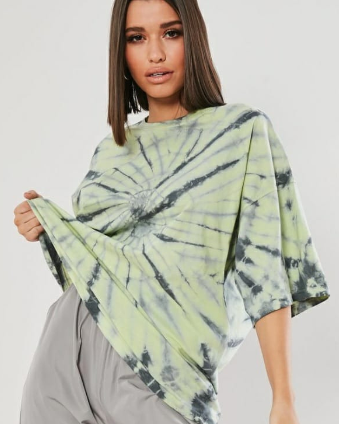 Tie Dye Oversized - Black & Green