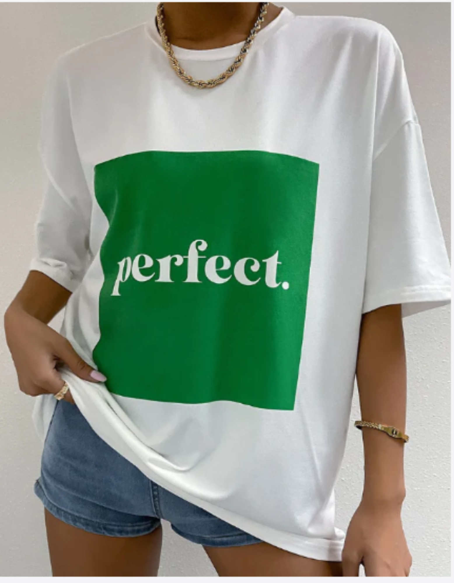 Perfect - Oversized White T-shirt