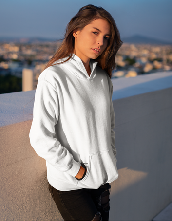 White Unisex Hoodie