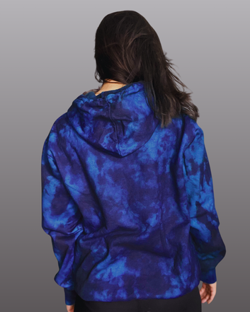 Blue Tie Dye Unisex Hoodie