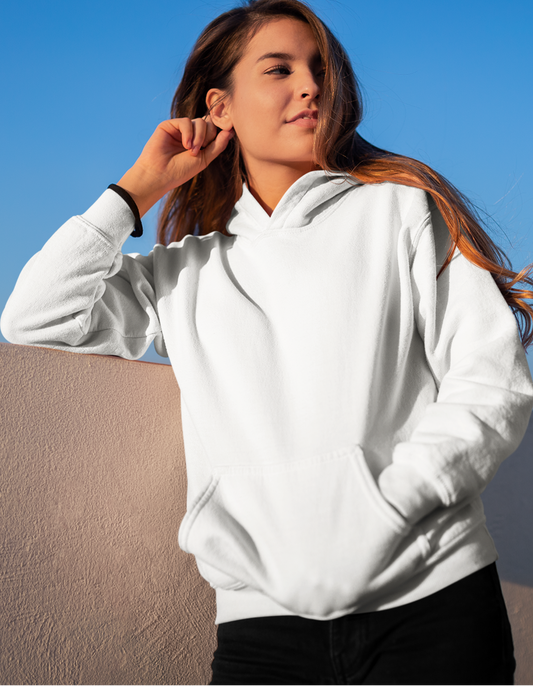 White Unisex Hoodie