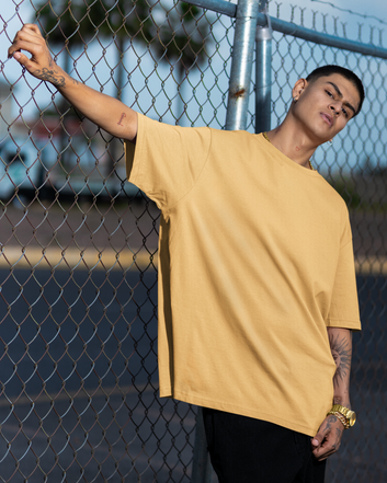 Beige Brown - Oversized T-shirt