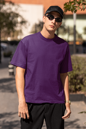 Dark Purple Oversized T-shirt