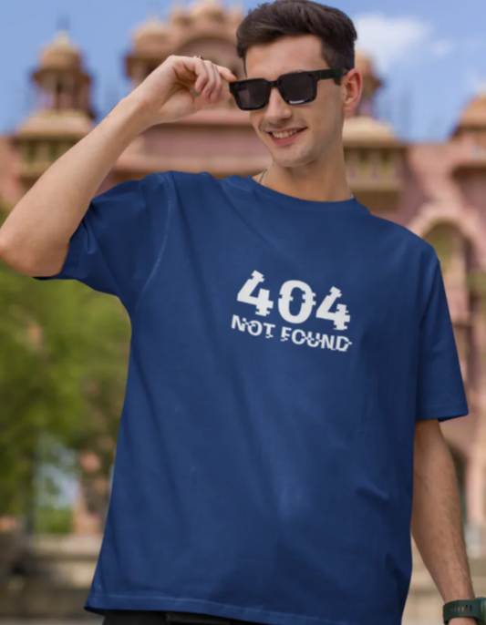 404 Error - Blue Oversized T-shirt