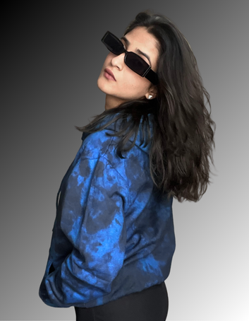 Blue Tie Dye Unisex Hoodie