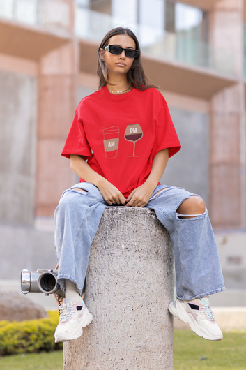 AM PM -Oversized T-shirt