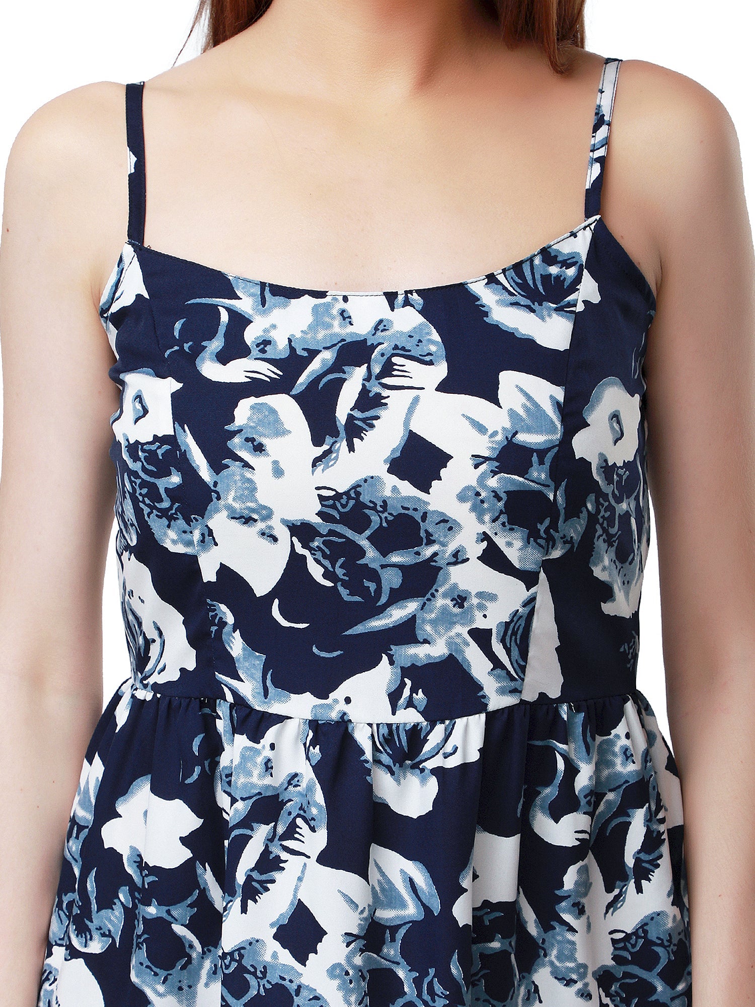 SNUG24 Floral A-Line Midi Dress